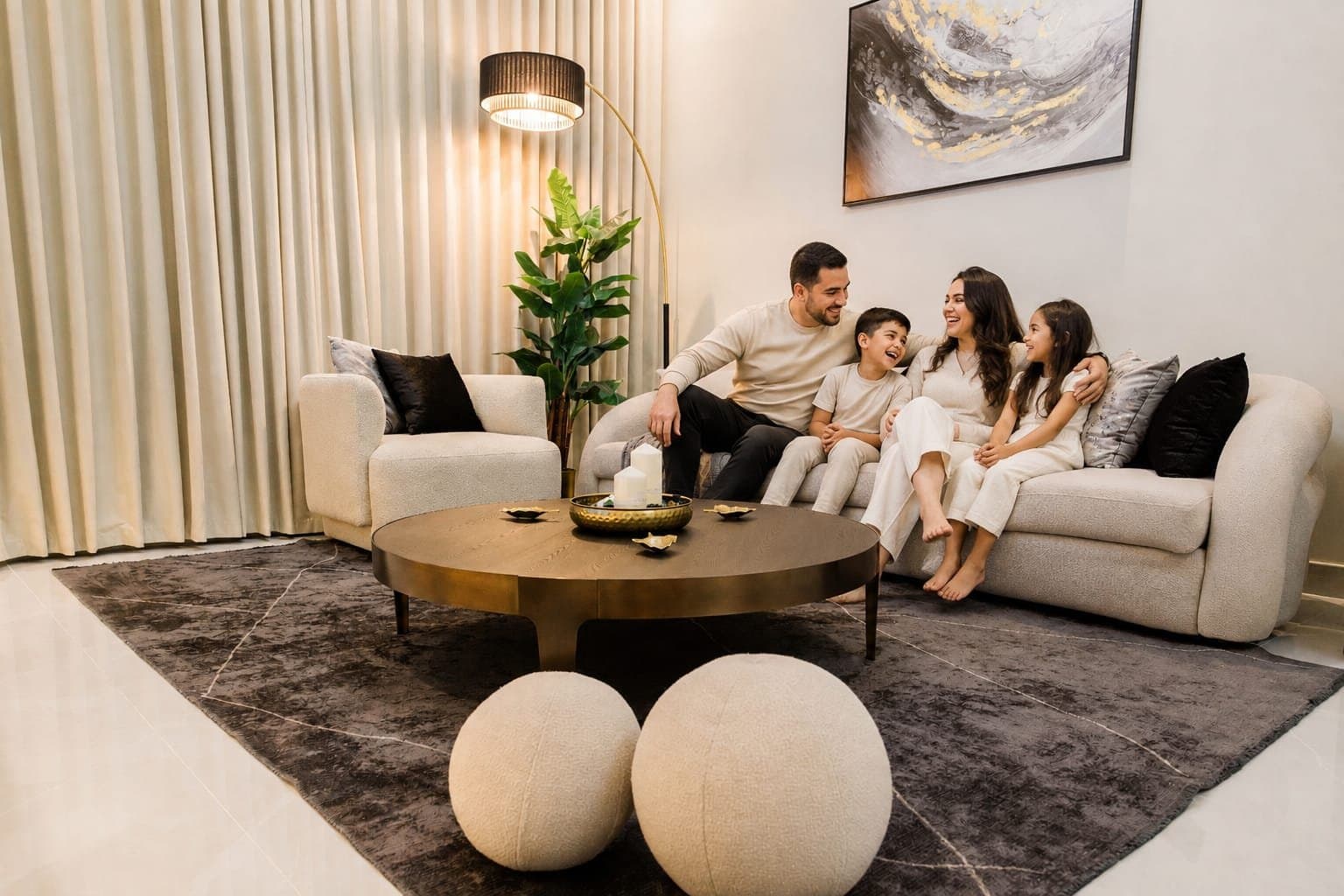 The sound a home makes when everyone's actually there.